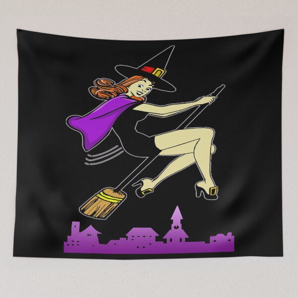 Item preview, Witch driving broomstick designed and sold by Fashimation20.