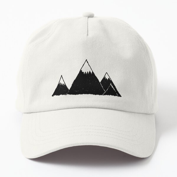 Mountains in winter and the peaks with snow Dad Hat