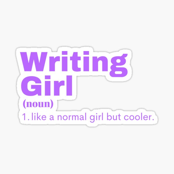 Item preview, Writing Girl - Writing designed and sold by ThePsyHub.