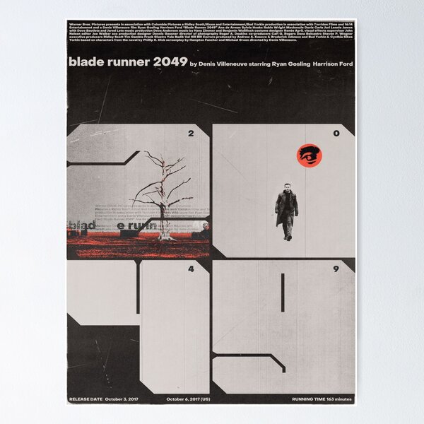 Item preview, Blade Runner 2049 Art Print / Indie retro modern art / Sticker / Poster / Phone Case / Card / 9x11 / 12x18 / 18x24 / 24x36 designed and sold by LemoneyedPrints.