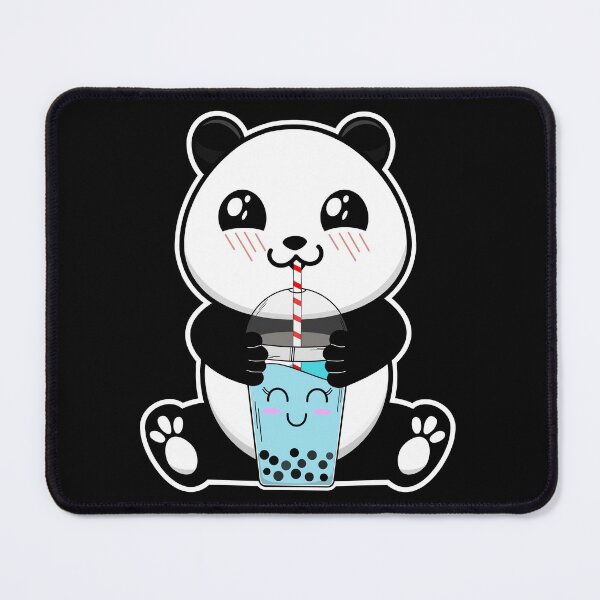 Item preview, Panda drinking boba tea 2 designed and sold by Bracketeer.
