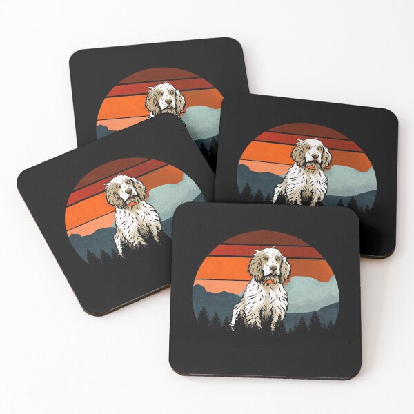 Item preview, Vintage Sky Mountains Wilderness Cocker Spaniel Dog Gift  designed and sold by Guarddogdrive.