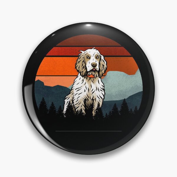 Item preview, Vintage Sky Mountains Wilderness Cocker Spaniel Dog Gift  designed and sold by Guarddogdrive.