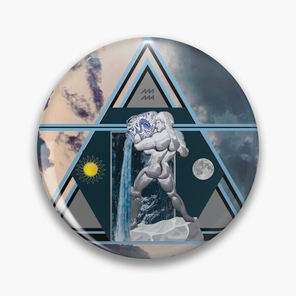 Item preview, Aquarius Air Element Zodiac Poster designed and sold by Starboy Design.