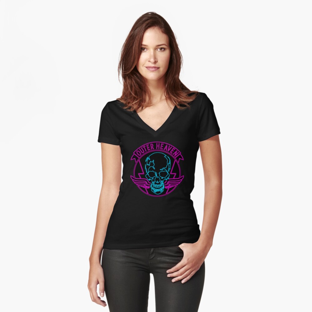Item preview, Fitted V-Neck T-Shirt designed and sold by ArtLOGO.