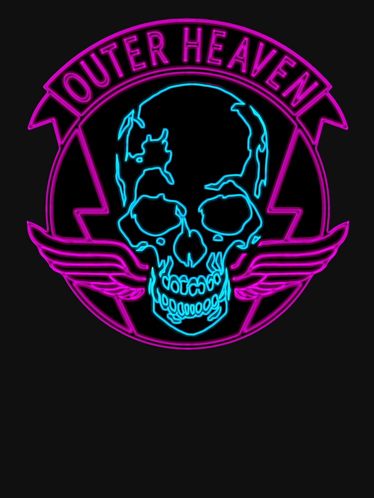 Thumbnail 7 of 7, Essential T-Shirt, ° METAL GEAR SOLID ° Outer Heaven Neon Logo designed and sold by ArtLOGO.
