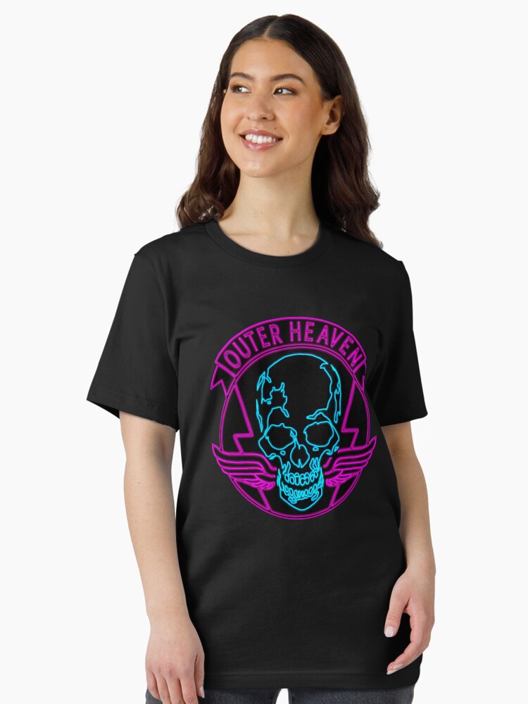 Thumbnail 1 of 7, Essential T-Shirt, ° METAL GEAR SOLID ° Outer Heaven Neon Logo designed and sold by ArtLOGO.