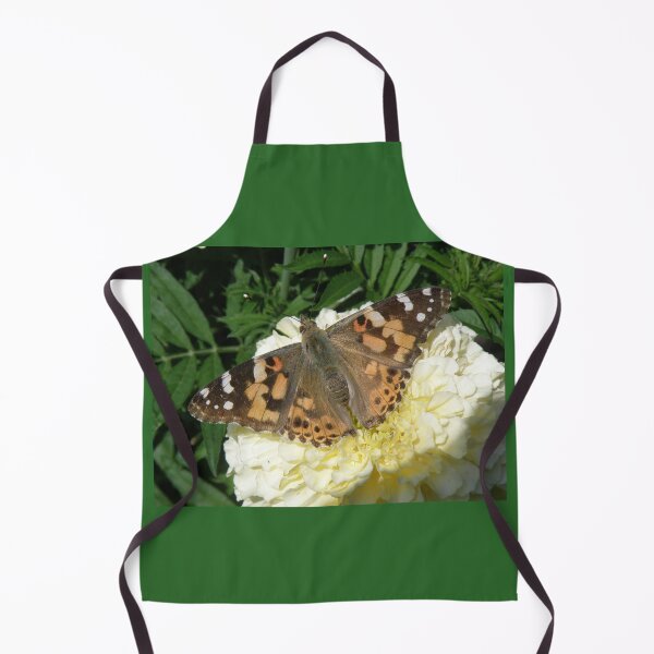 Item preview, Painted Lady Butterfly and Yellow Marigold Photograph designed and sold by naturegallery.