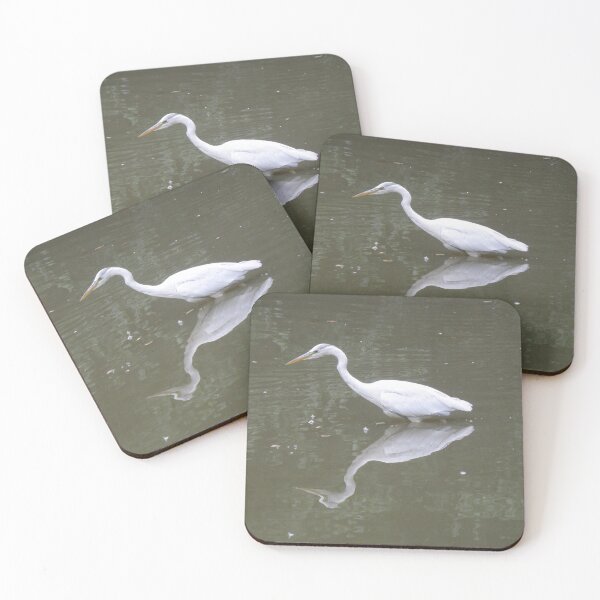 Item preview, Beautiful Leucistic Grey Heron Photograph designed and sold by naturegallery.