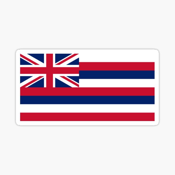 Flag of Hawaii, Hawaii Flag, Hawaiian Flag, Hawaii, Flag Sticker
