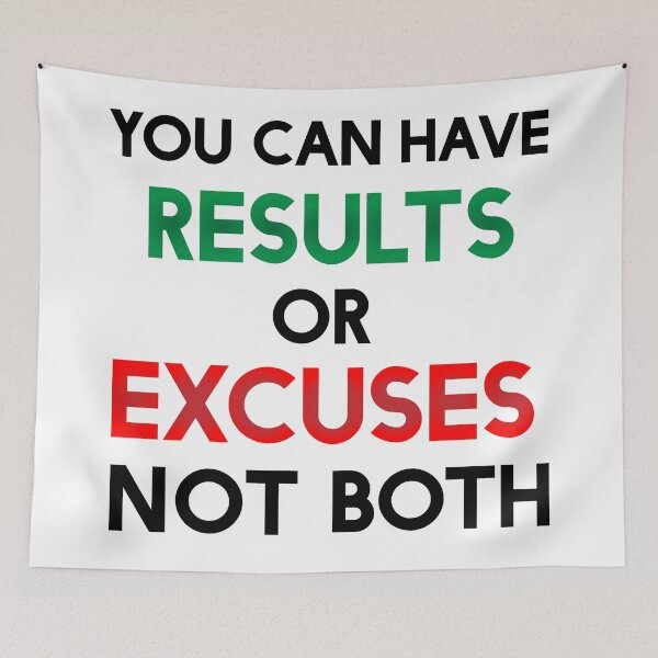 Item preview, You Can Have Results Or Excuses Not Both Inspirational Motivational Quote Design  designed and sold by Princeps-.