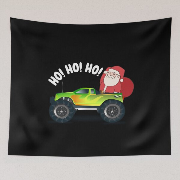 Item preview, Christmas Elf Riding Monster Truck Funny Santa designed and sold by DylanJones1.