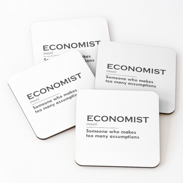 Item preview, Funny student economics jokes, economist definition about economic models and economic theory, making lots of assumptions designed and sold by ECONTSHIRTS.