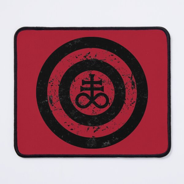 Item preview, Satanic Shield Black Leviathan Cross designed and sold by Hellbilly Designs.