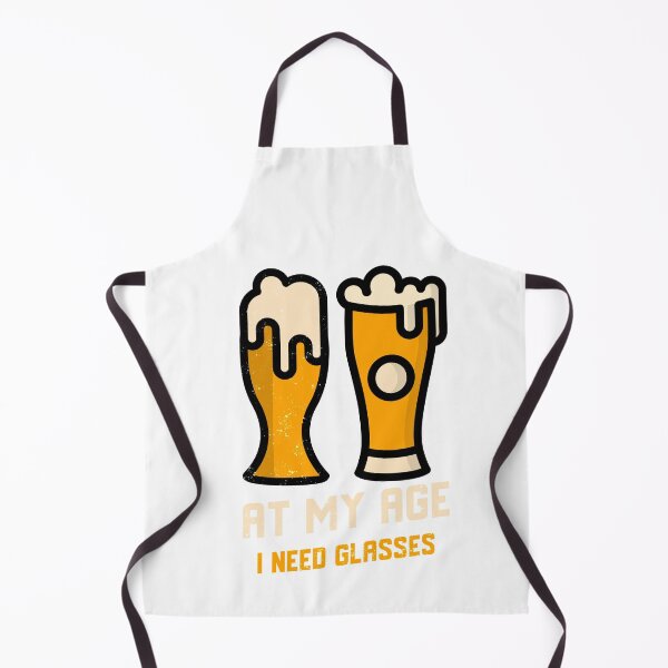Item preview, At my age I need glasses - beer designed and sold by Good-tees.