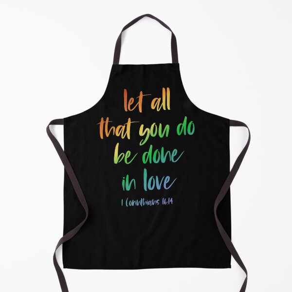 Item preview, Christian Bible Verse: Let all that you do be done in love (rainbow text) designed and sold by Ofeefee.