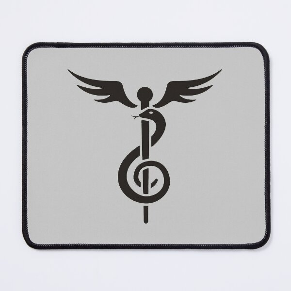 Snake and Treble Clef Caduceus Colour Sticker for Sale by sifis