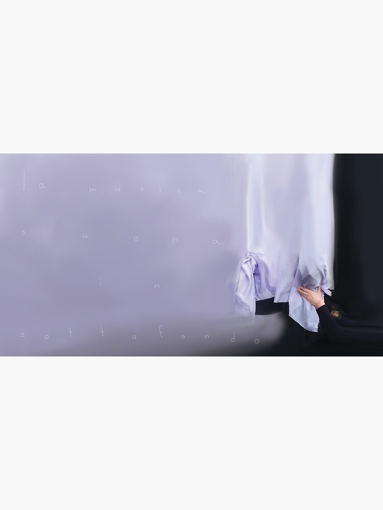 "La Musica Suona In Sottofondo" Sticker for Sale by Zubat0 Redbubble