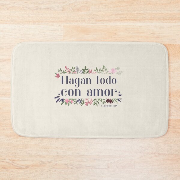 Item preview, Bíblico Cristiano: Hagan todo con amor (español, con flores) designed and sold by Ofeefee.