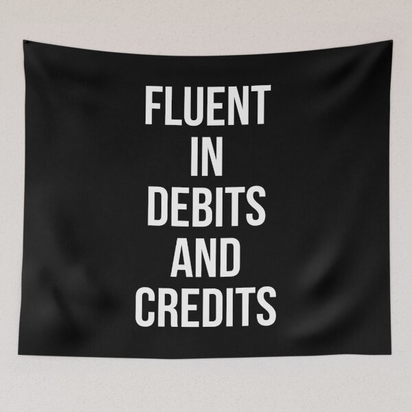 Item preview, Fluent In Debits And Credits designed and sold by evokearo.
