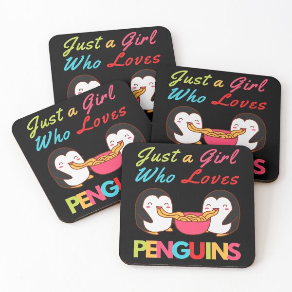 Item preview, Just a Girl Who Loves Penguins designed and sold by EMRASDesigns.