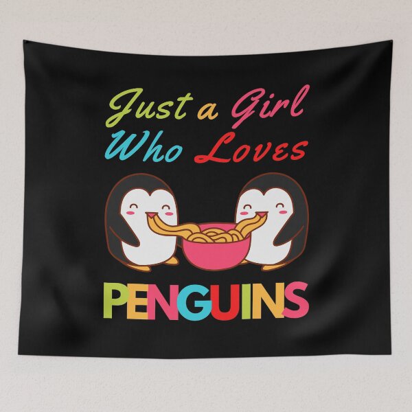 Item preview, Just a Girl Who Loves Penguins designed and sold by EMRASDesigns.