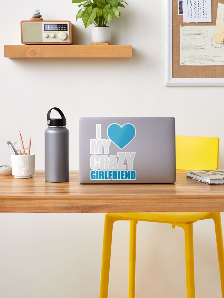 Boyfriend Birthday Gifts - I Love My Crazy Girlfriend Best Funny Gag Gift  Ideas for Boyfriends for Anniversary Christmas or Valentines Day Art Board  Print for Sale by merkraht