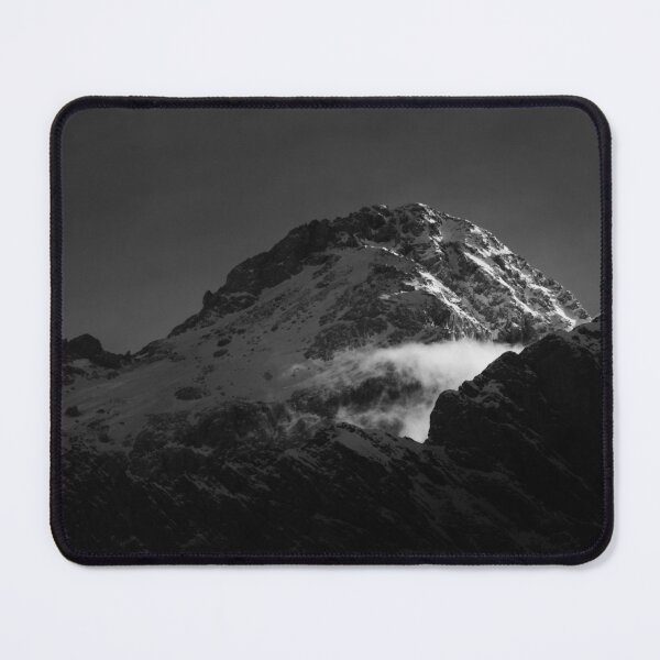 Item preview, Black and white windy snowy mountain designed and sold by Patrik Lovrin.