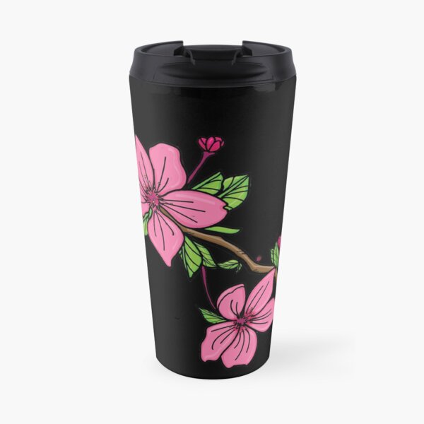 Cherry Blossom Flower Travel Mug