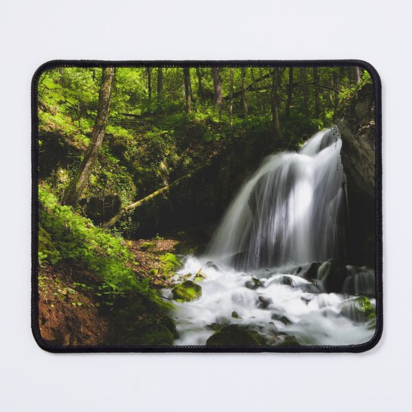 Item preview, Magical waterfall in enchanting green forest designed and sold by Patrik Lovrin.