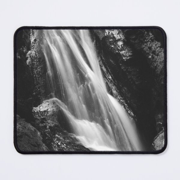 Item preview, Black and white waterfall in Hell Gorge, Slovenia designed and sold by Patrik Lovrin.