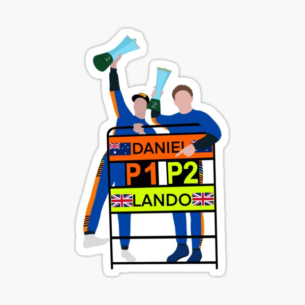 Lando Norris et Daniel Ricciardo - Monza 2021 Sticker