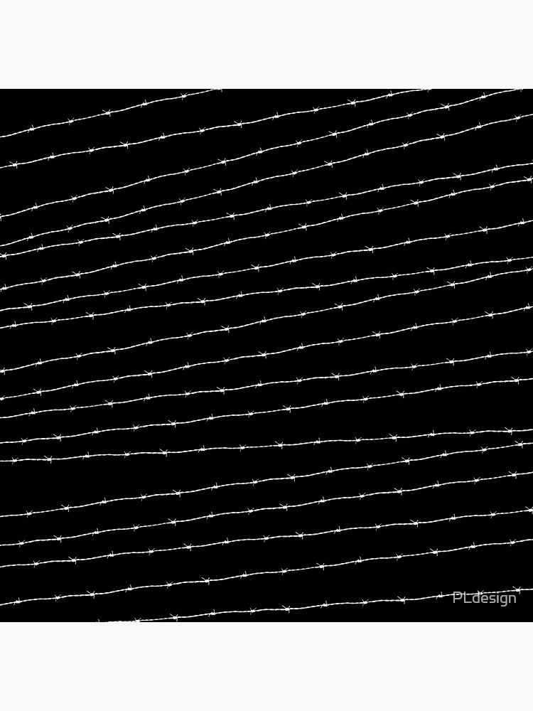 Cool black and white barbed wire pattern by PLdesign