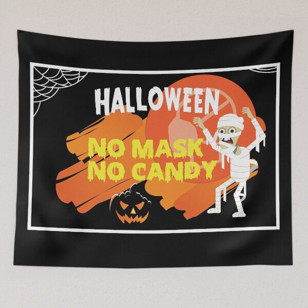 Item preview, Mask Up for a Happy Halloween designed and sold by BcreativeTT.