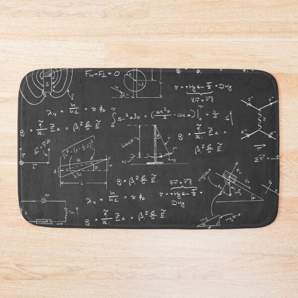Item preview, Physics diagrams and formulas chalk handwriting on blackboard designed and sold by UDDesign.