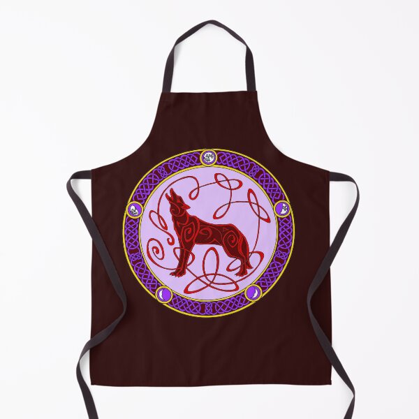 Item preview, Celtic knotwork wolf - red and purple designed and sold by AnyaPenfold.