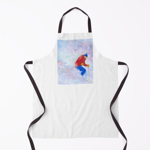 Item preview, Winter Card, Holiday Card, Christmas card Skier in Powder designed and sold by Roseann Meserve.