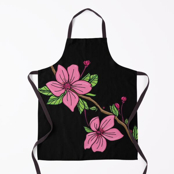 Cherry Blossom Flower Apron