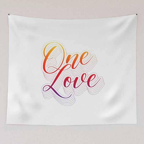 Item preview, One love, typography design designed and sold by Slavic1991.