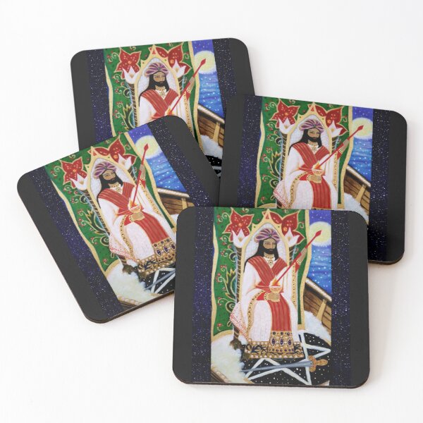 Item preview, The Magician Tarot Card designed and sold by The Mysterious Domain Alyne Whiteswan Fine Art Prints and Merch.