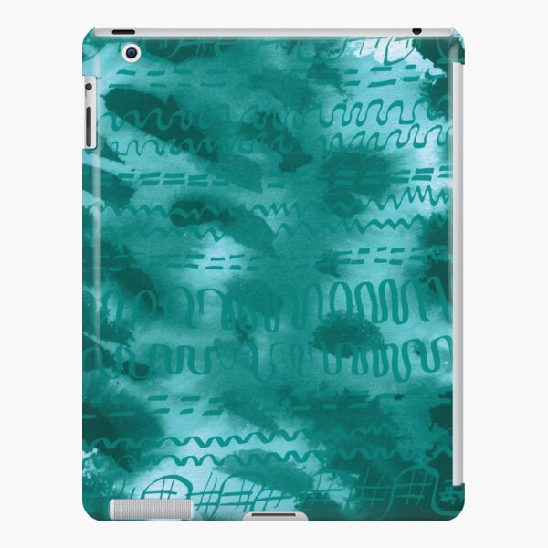 Teal hieroglyphics iPad Snap Case