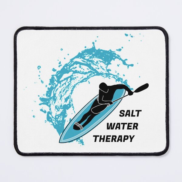 Item preview, Salt water therapy kayak paddle ski waveski surfing silhouette designed and sold by portrait4you.