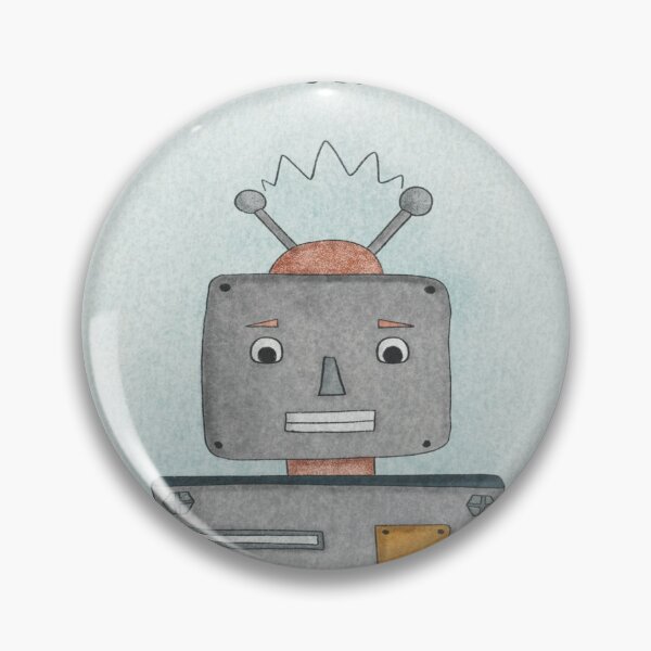Artikelvorschau, Netter handgezeichneter Roboter entworfen und verkauft von DollyandFred.