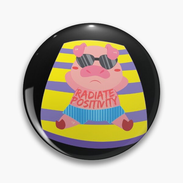 Item preview, Radiate Positivity Sunburned Pig designed and sold by Caregiverology.