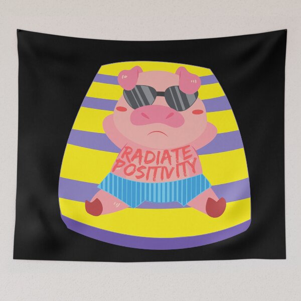 Item preview, Radiate Positivity Sunburned Pig designed and sold by Caregiverology.
