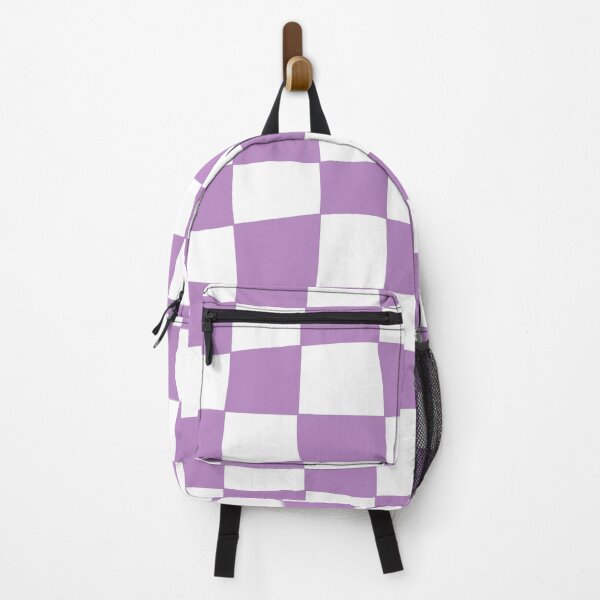Item preview, Hand Drawn Checkerboard Pattern (lavender purple/white) designed and sold by Design Minds Boutique.