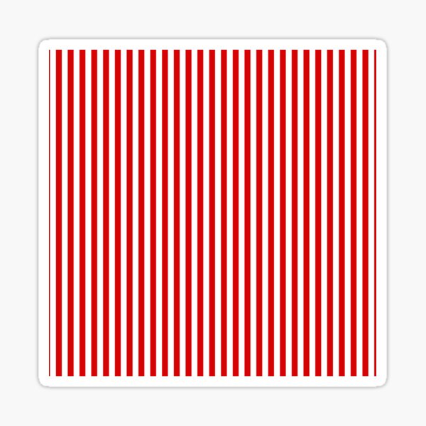 Red & White Thin Stripes