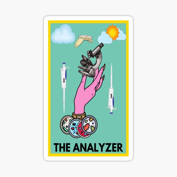 Artikel-Vorschau von TAROT CARD THE ANALYZER FUNNY MEDICAL LAB SCIENTIST Mikrobiologie, designt und verkauft von Hippiesole.