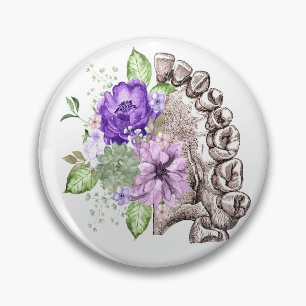 Item preview, Maxilla with purple flowers - Dental designed and sold by guaka-molly.