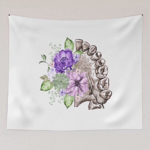 Item preview, Maxilla with purple flowers - Dental designed and sold by guaka-molly.